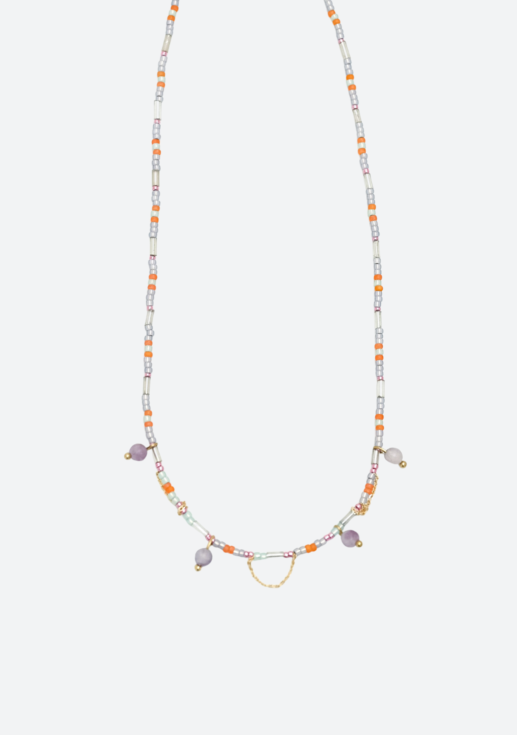 Peach Orchid Necklace