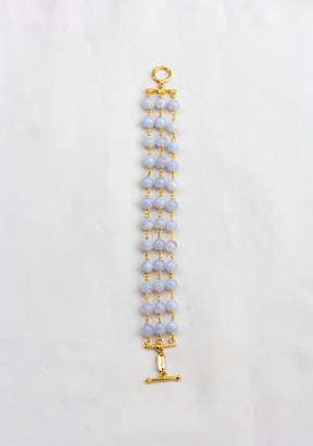 Karnak Bracelet in Blue Agate