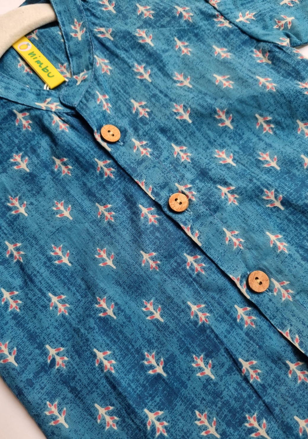 Pattern Blue Unisex Kids Shirt