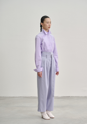 Extra-High Waisted Pleated Trousers