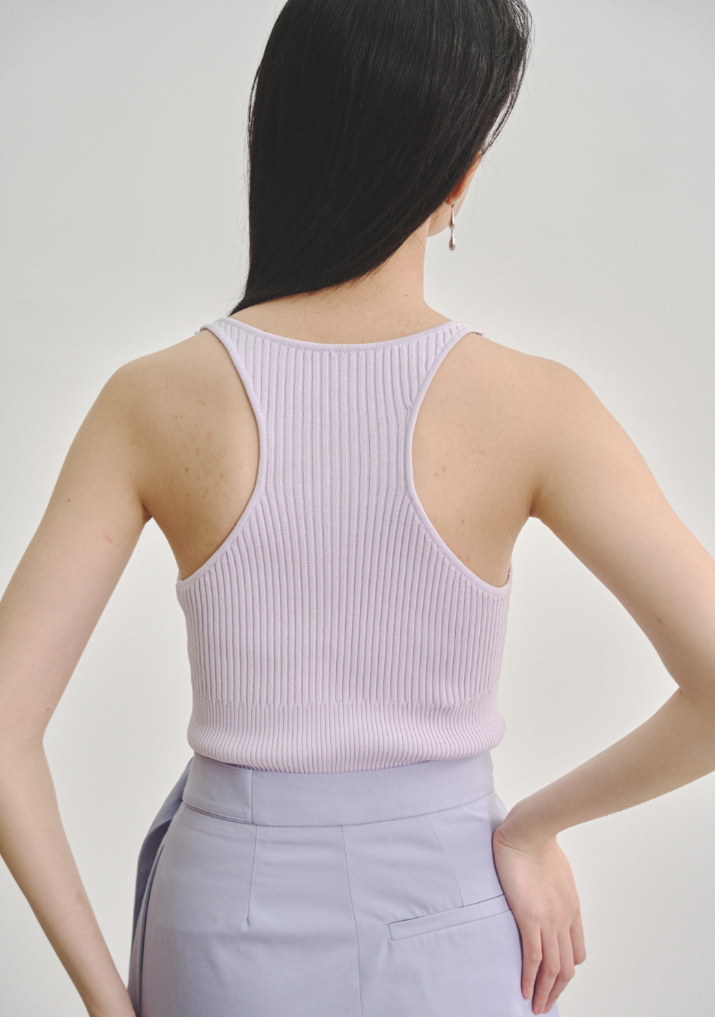 Kupu Loop Rib Knit Tank Top