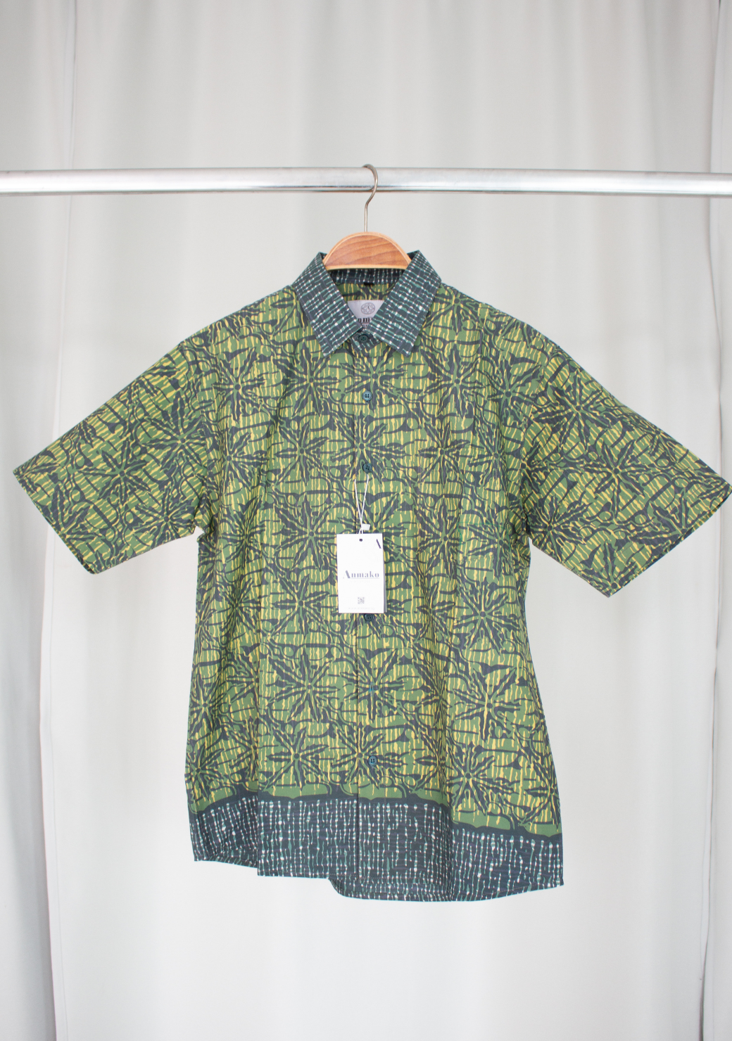 Short Sleeve Casual Cap Batik Shirt