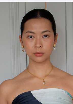 Amethyst & Priasolite Pendant Necklace