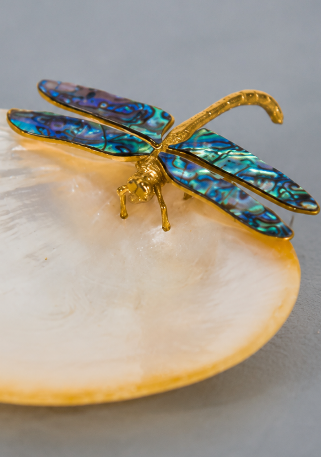 Dragonfly Mother-of-Pearl Dish