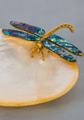 Dragonfly Mother-of-Pearl Dish