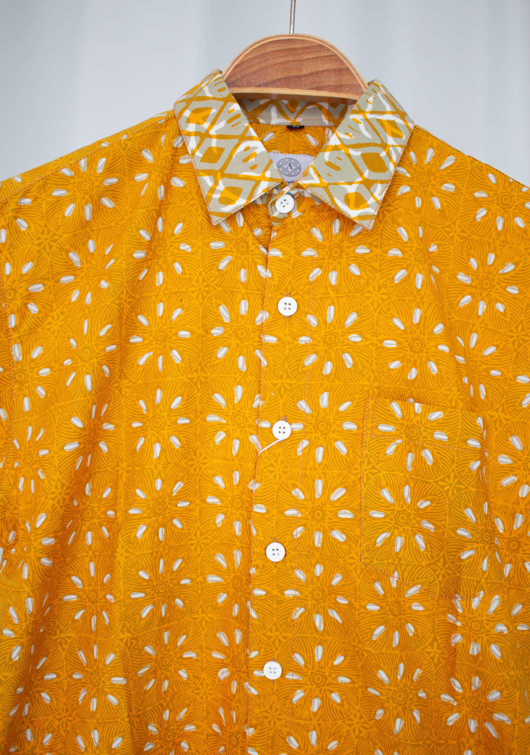 Short Sleeve Casual Cap Batik Shirt
