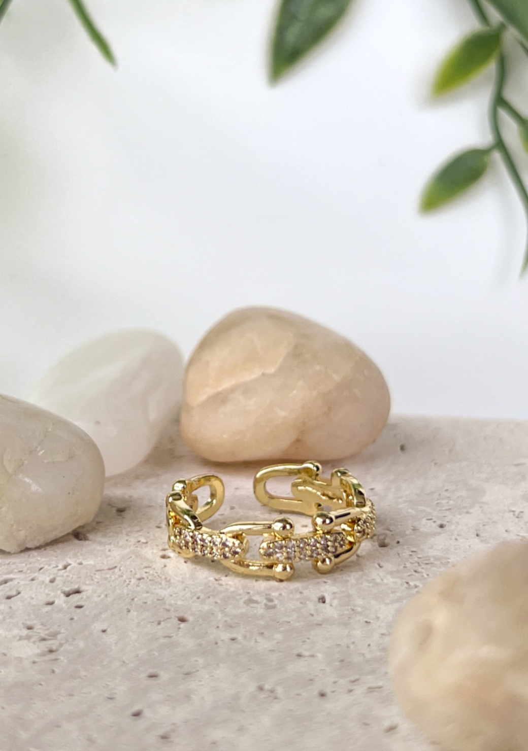 Crystal Chain Ring