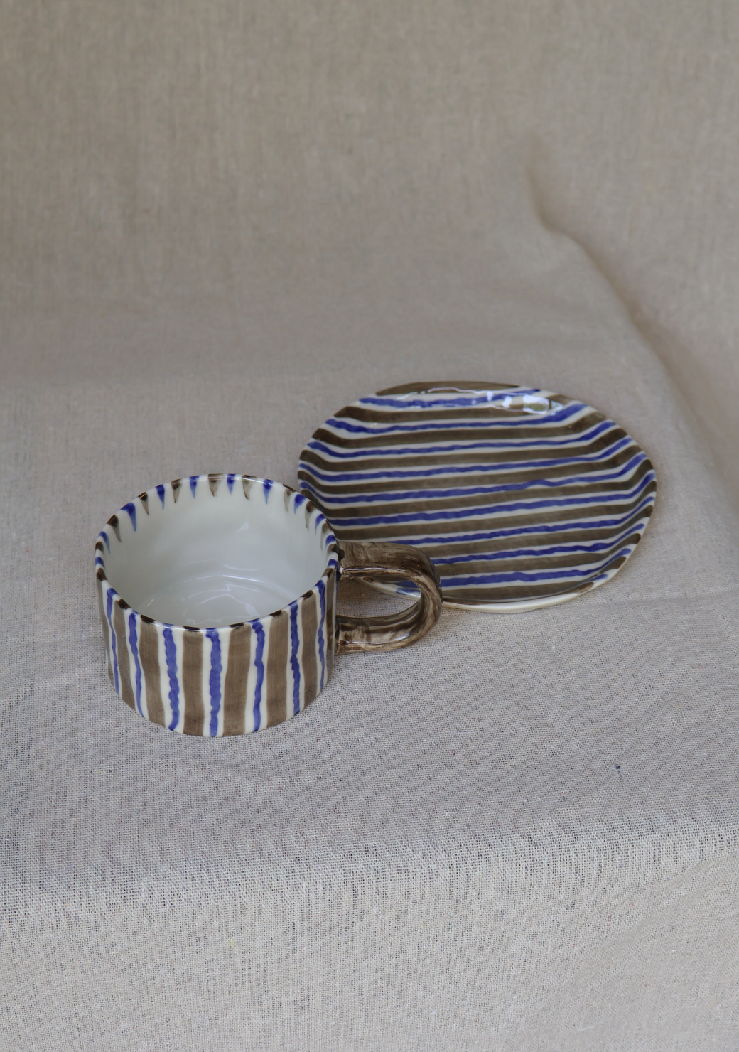 Stripes Series 1 180ml Mug & Saucer Set
