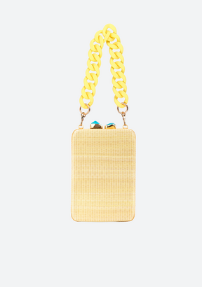 St Tropez Standing Clutch in Yellow