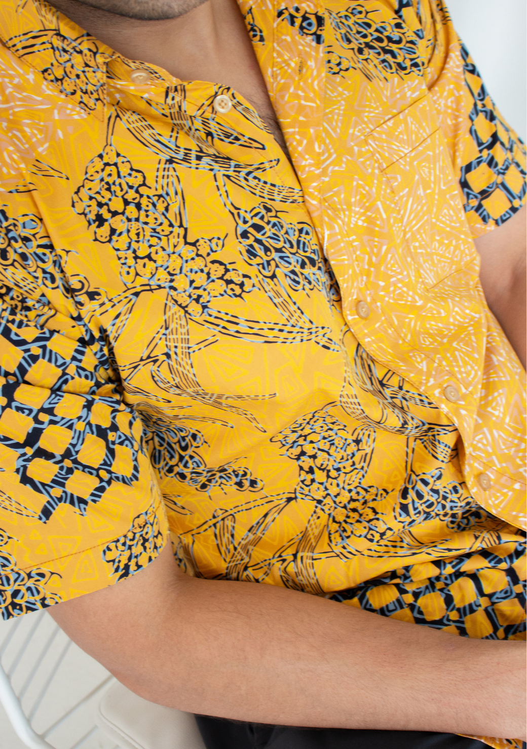 Short Sleeve Casual Cap Batik Shirt