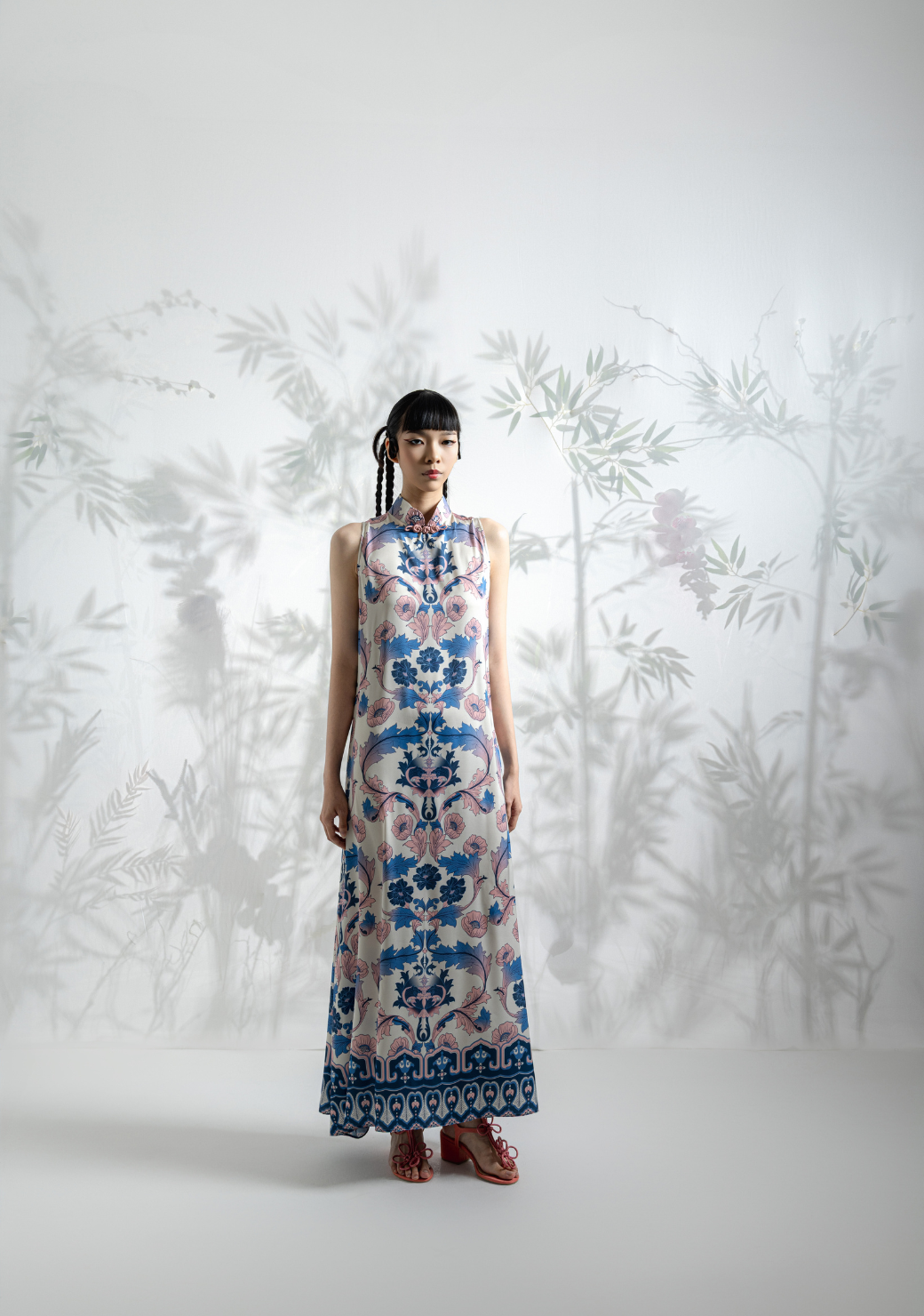 Xiu Satin Long-dress