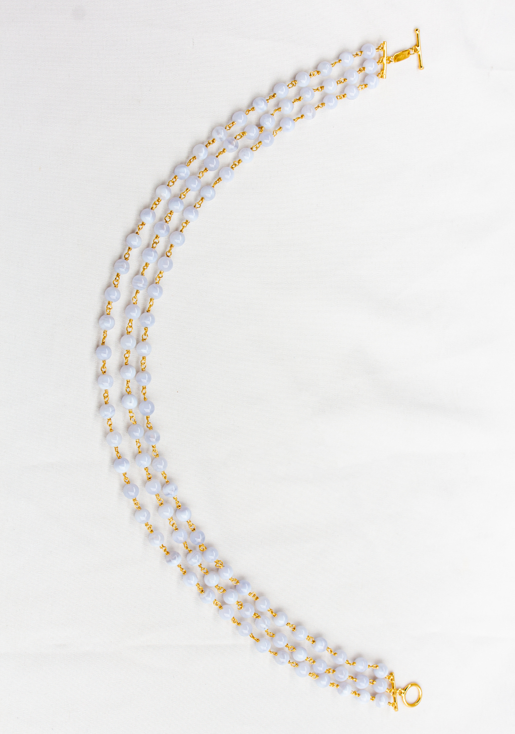 Blue Agate Karnak Necklace