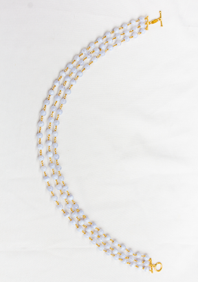 Blue Agate Karnak Necklace