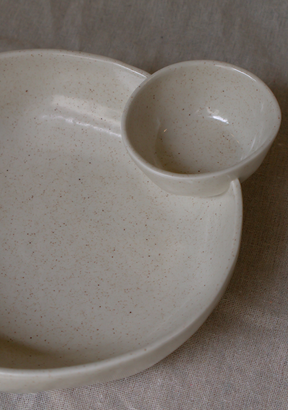 Let's Get Dippy Snack Bowl with Attached Dip Dish