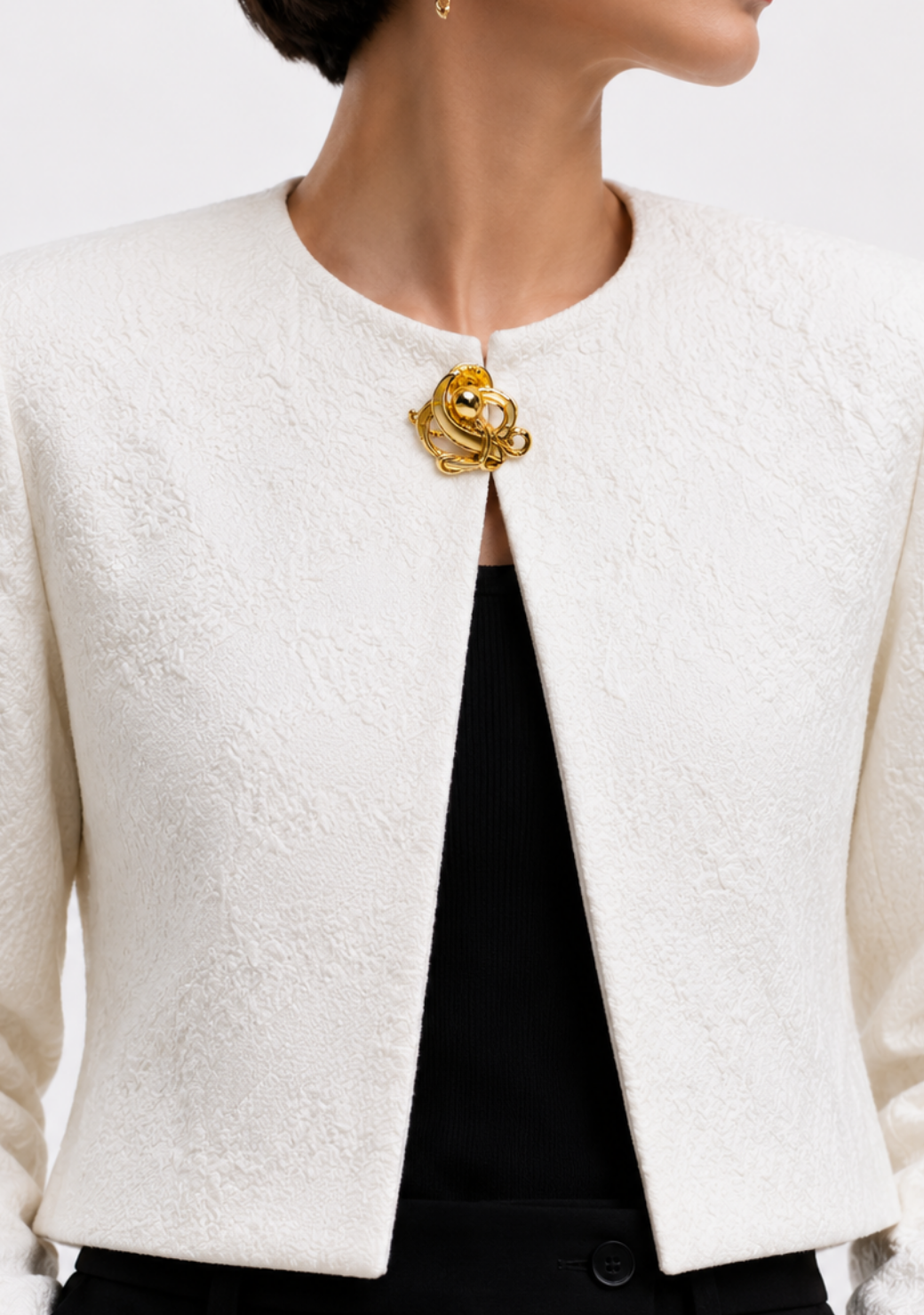 Triton's Brooch - Octopus in Yellow Mother-of-Pearl