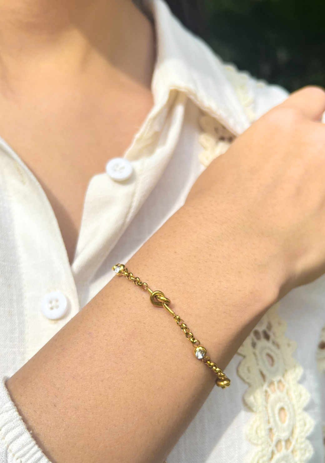 Crystal Knot Bracelet