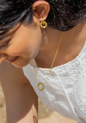 Nyasi Single Hoop Necklace