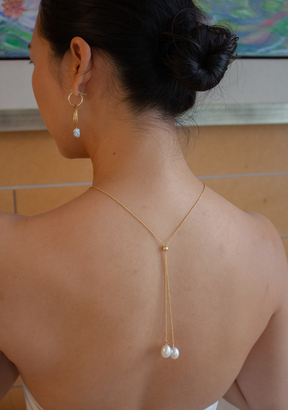 Small White Egg Pearl Necklace