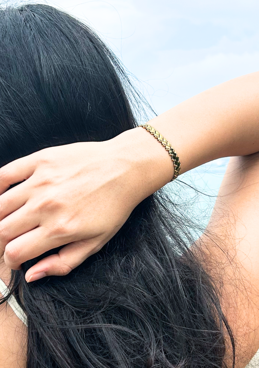 Emerald Mara Beaded Bracelet