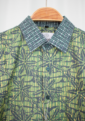 Short Sleeve Casual Cap Batik Shirt