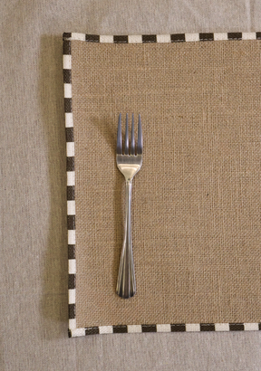 Morning Stripes Natural Jute Placemats (set of 4)