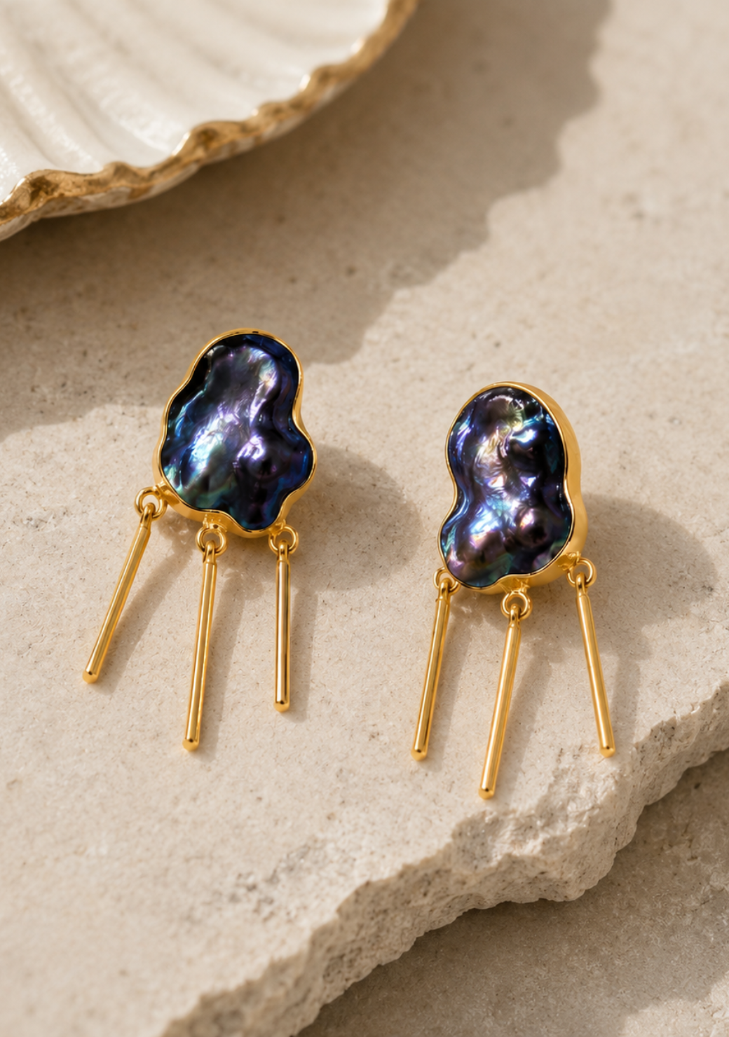 Obsidian Earring