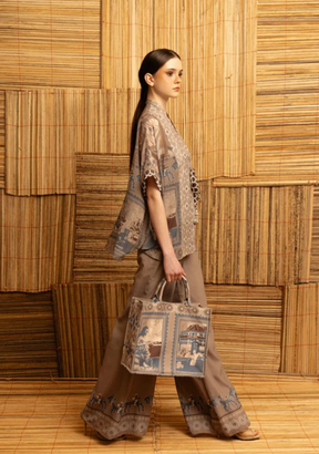 Oboi Shirt with Draped Sleeves