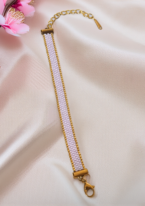 Lilac Serengeti Beaded Bracelet