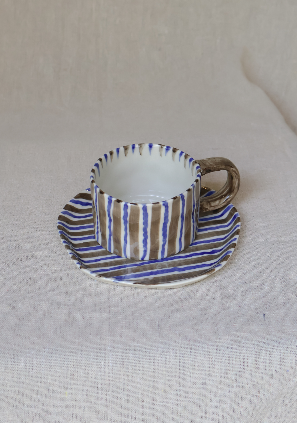 Stripes Series 1 180ml Mug & Saucer Set