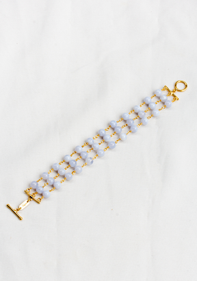 Karnak Bracelet in Blue Agate