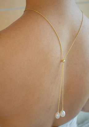 Small White Egg Pearl Necklace