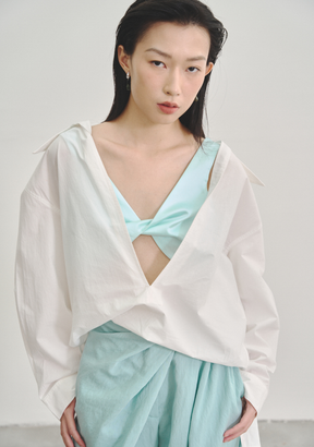 Extra Low Cut Oversized Tunic