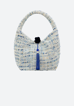 Chiasa Short Handle Tweed Bag
