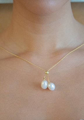 Large White Egg Pearl Necklace