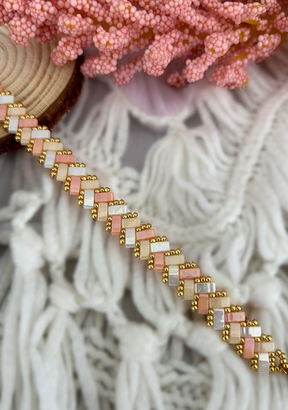Rose Beaded Bracelet