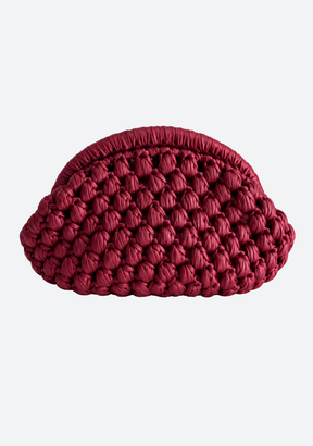 Mini Leather Puff Clutch