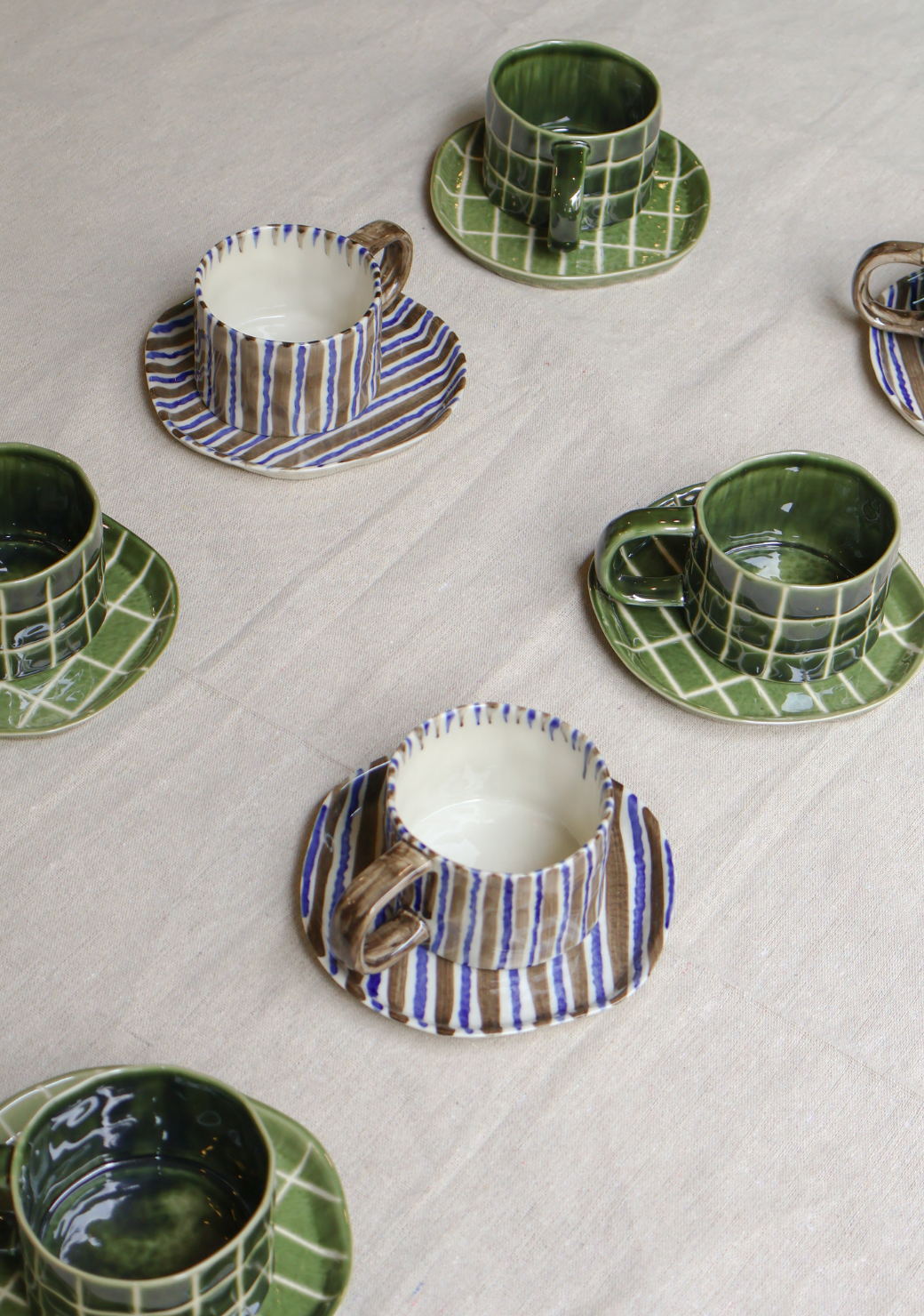 Stripes Series 1 180ml Mug & Saucer Set