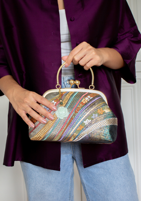 Colorful Waves Jaded Handbag