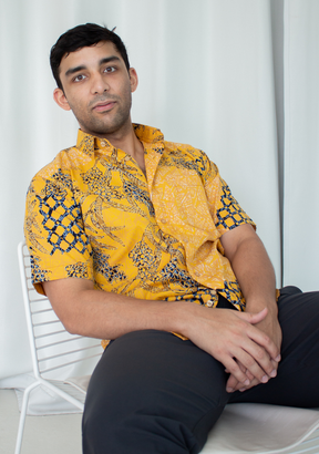Short Sleeve Casual Cap Batik Shirt