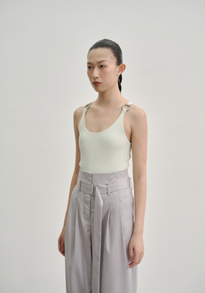 Kupu Loop Rib Knit Tank Top