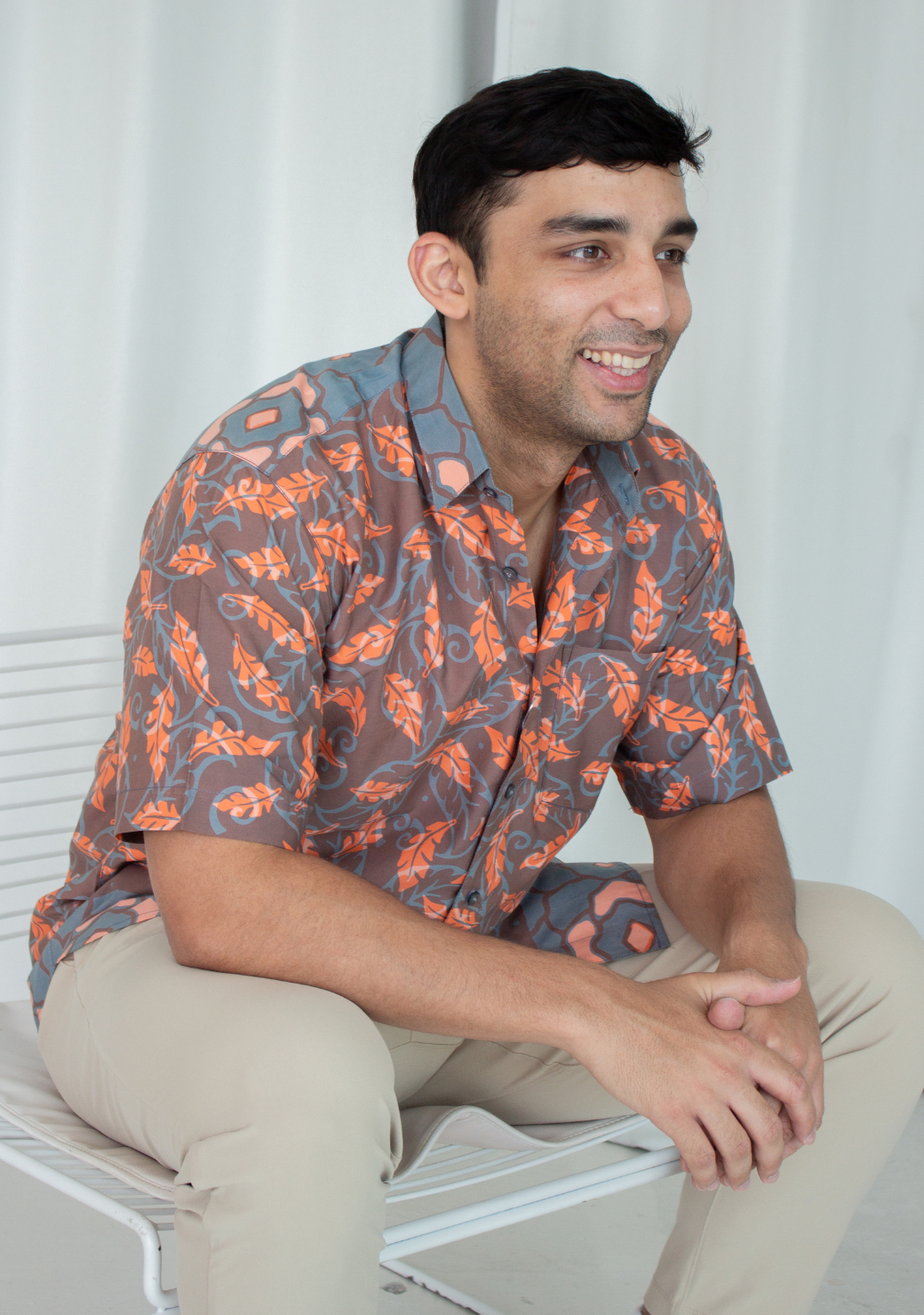 Short Sleeve Casual Cap Batik Shirt