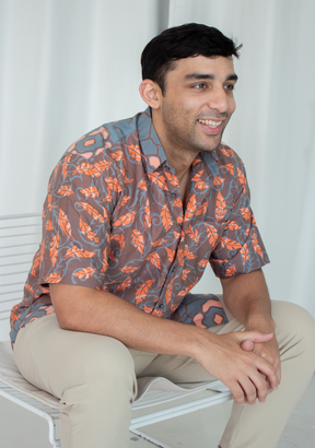 Short Sleeve Casual Cap Batik Shirt