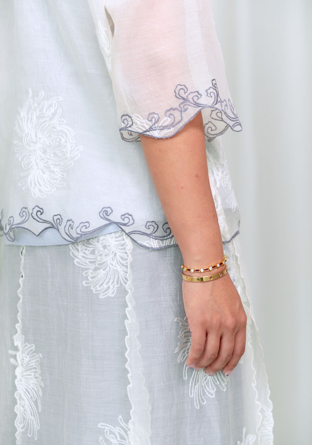 Selat Mandarin Collar Top