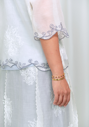 Selat Mandarin Collar Top
