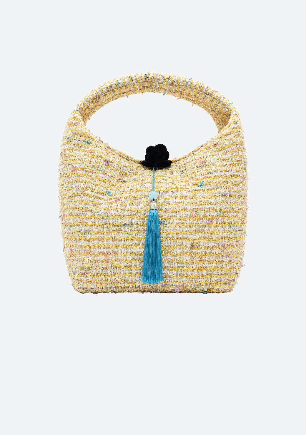 Chiasa Short Handle Tweed Bag