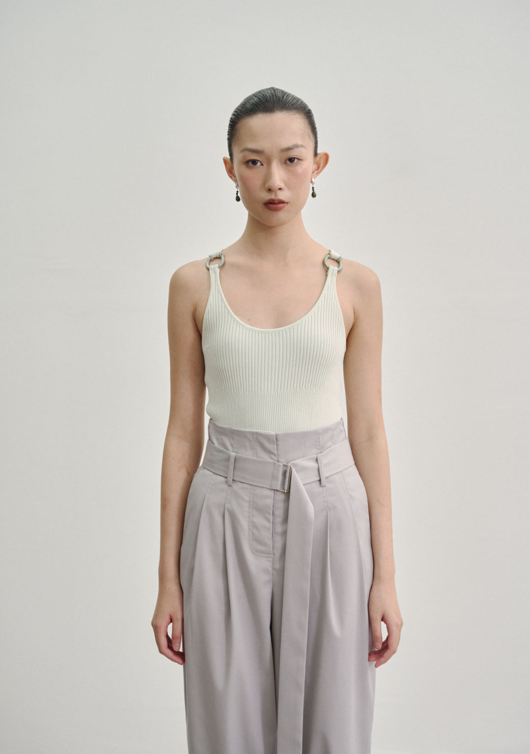 Kupu Loop Rib Knit Tank Top