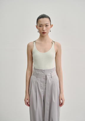 Kupu Loop Rib Knit Tank Top