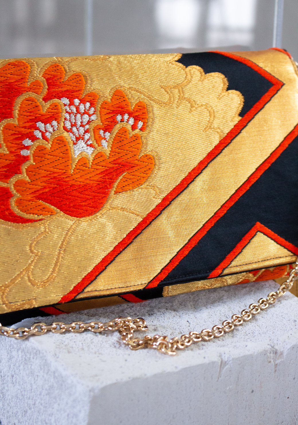 Vintage Obi Silk Clutch