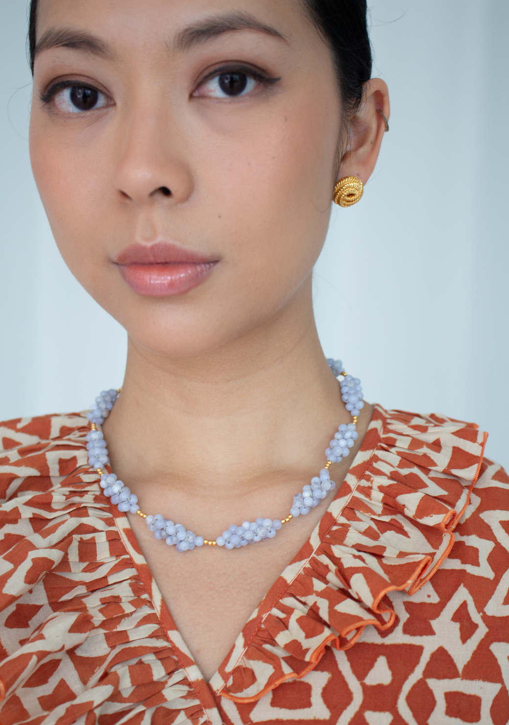 Blue Lace Agate Taormina Necklace