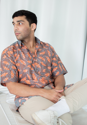 Short Sleeve Casual Cap Batik Shirt
